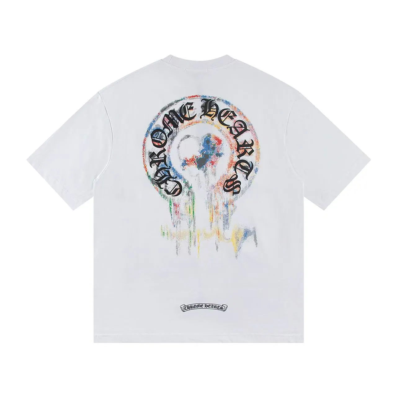 🅿️160 Style: 2025 new Croix Heart short-sleeved T-shirt Material: High version 300g double yarn combed cotton Size: S～XL Color: White Style number: Z011